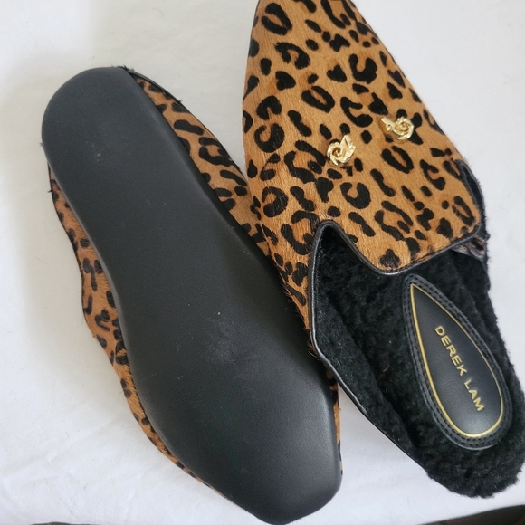 Derek Lam Leopard Slippers Women’s Sz 5/6 - Picture 2 of 2